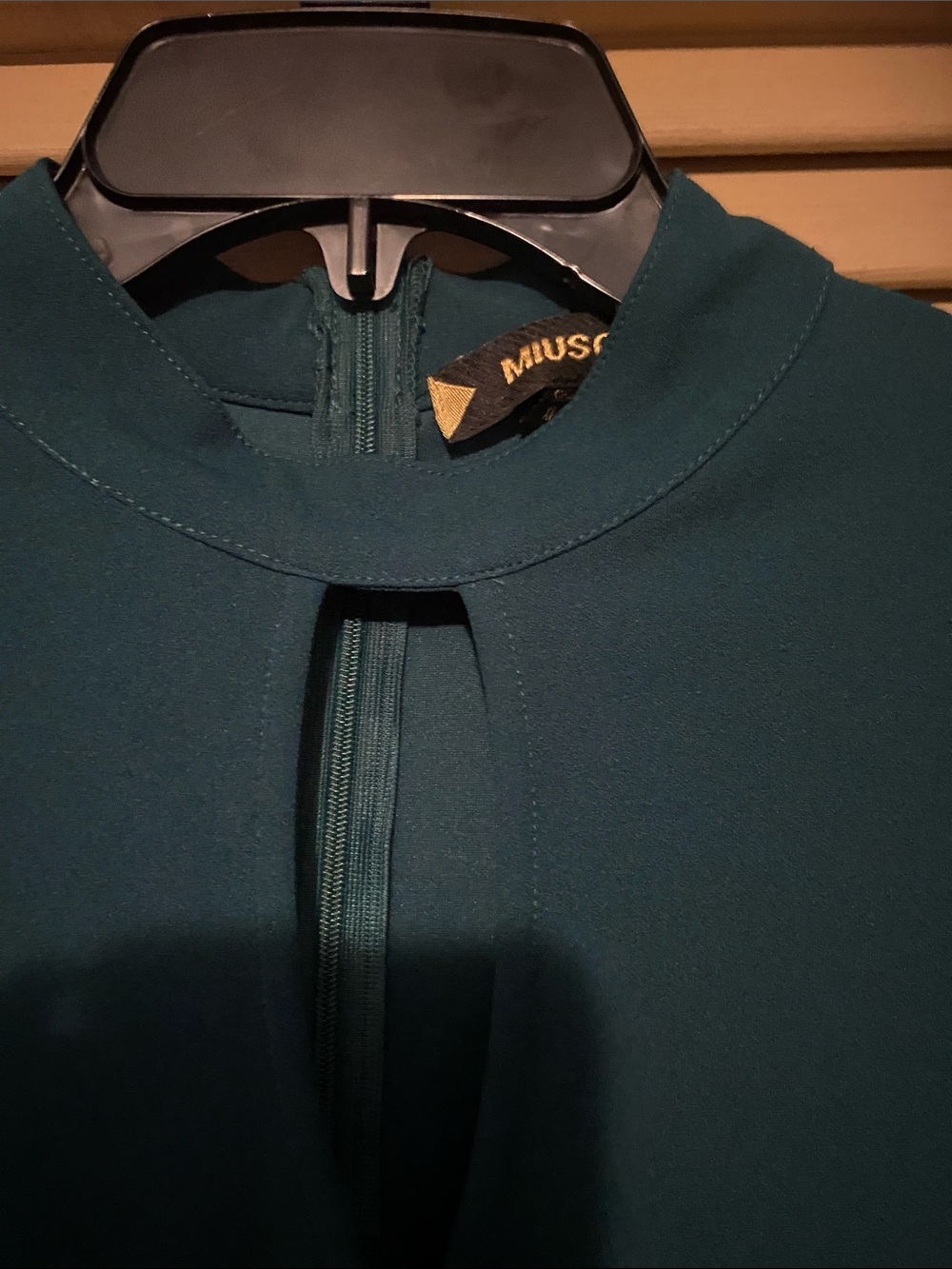 Women's Teal Mock-Neck dress